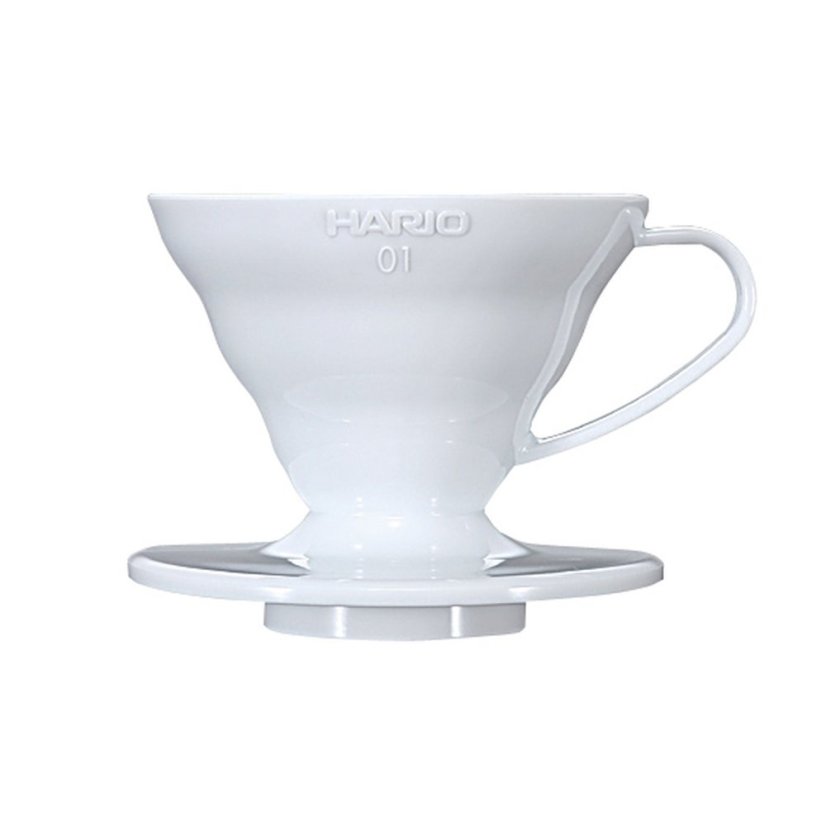 Hario V60-01 Kunststoff-Dripper Weiß