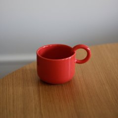 Ceramics 36 365 — taza de cerámica 200 ml, roja