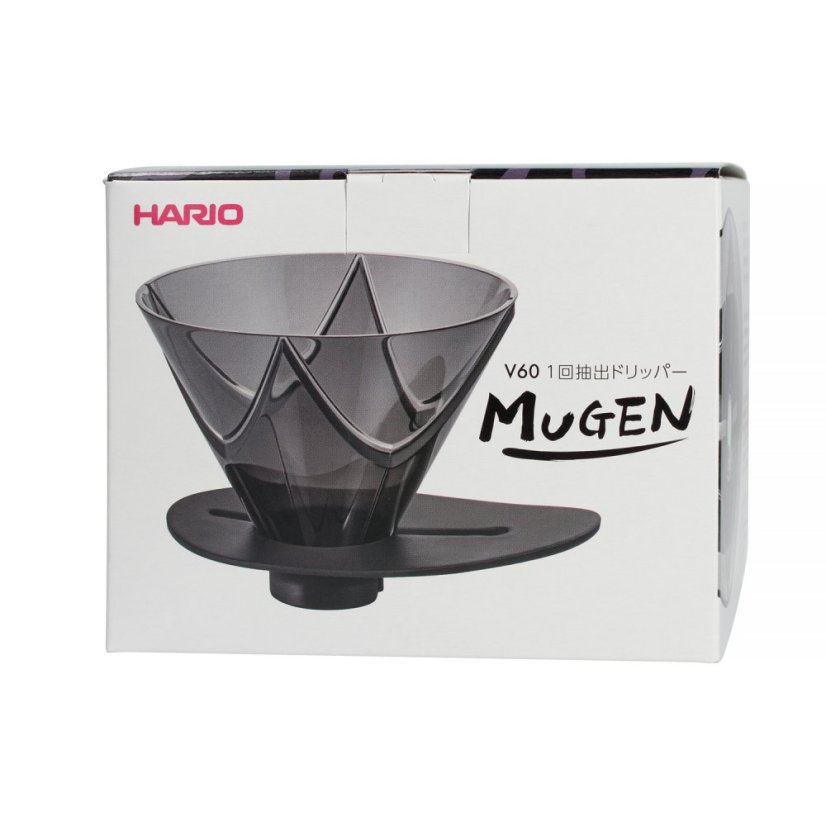 Hario - V60 Kunststoff One Pour Dripper MUGEN - Schwarz
