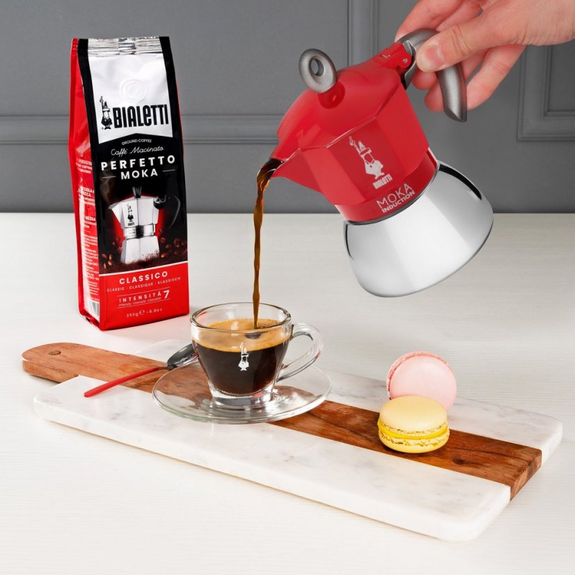 Bialetti New Moka Induction 6 Tassen Rot