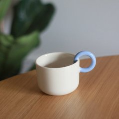 Ceramics 36 365 — taza de cerámica 200 ml, asa azul