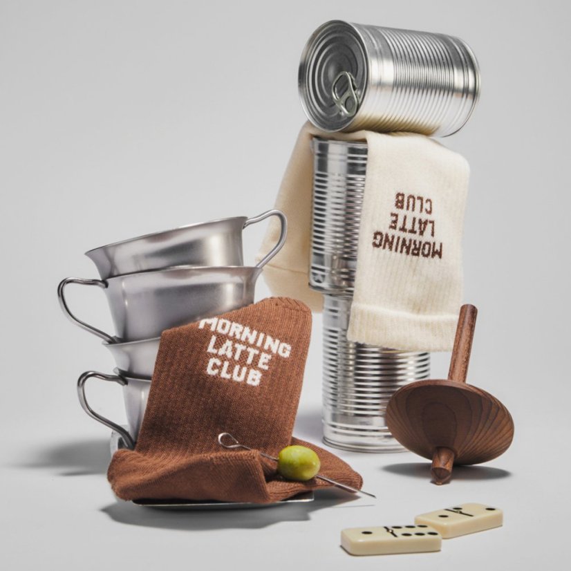 Many Mornings - Latte Club Socken 43-46
