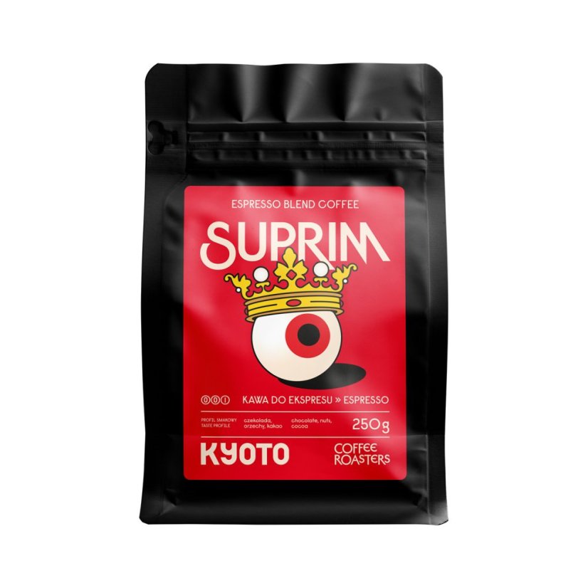 KYOTO – Suprim Espresso Blend, zrnková káva 250 g KYOTO – Suprim Espresso Blend, zrnková káva 250 g
