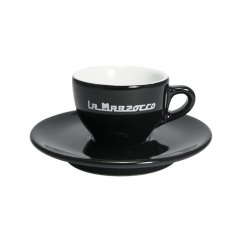 La Marzocco Strada — sada 6 šálků a podšálků espresso, 65 ml, černé