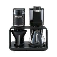 Melitta - EPOS Schwarz-Silber - Filterkaffeemaschine mit integriertem Mahlwerk