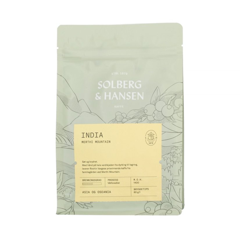 Solberg & Hansen India Merthi Mountain – filtr 250 g Solberg & Hansen India Merthi Mountain – filtr 250 g