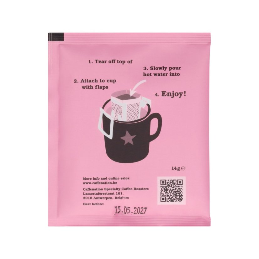 Caffenation - Kolumbien Miss XX Natural - 10 Beutel à 14 g