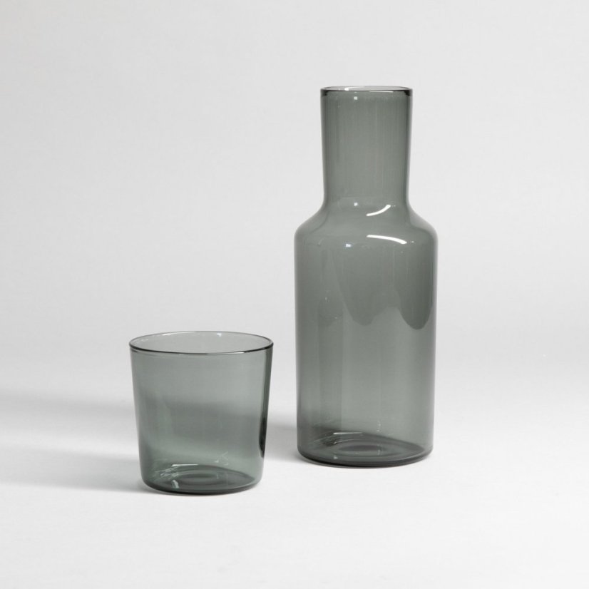 Hario - Colors Nachtkaraffe und Glas Grau