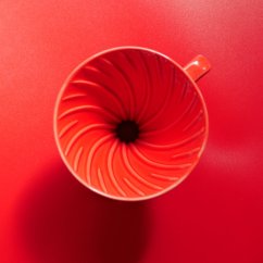 Hario V60-02 Keramik-Kaffeedripper Rot