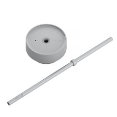 Fellow Carter Cold Lid — Deckel mit Strohhalm, mattgrau