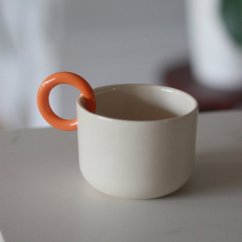 Ceramics 36 365 — keramický šálek 200 ml, oranžové ouško
