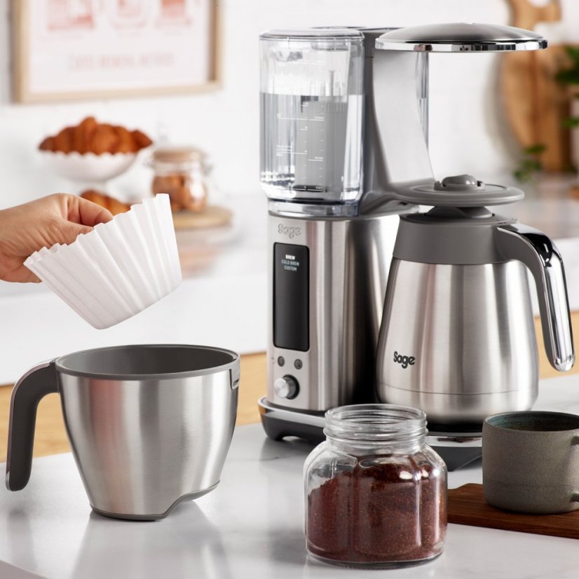 Sage - the Luxe Brewer Thermal - Filterkaffeemaschine SDC465BSS - Silber