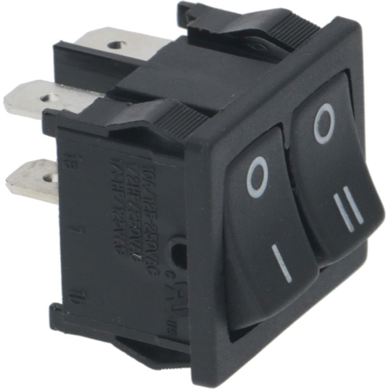 Dvojitý vypínač 1-pólový 10a 250v 04200056 Dvojitý vypínač 1-pólový 10a 250v 04200056