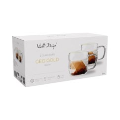 Vialli Design - Poháre Geo Gold 350 ml