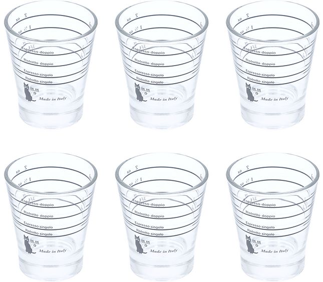 Sada 6 sítotiskových skleniček 22/60 ml motta