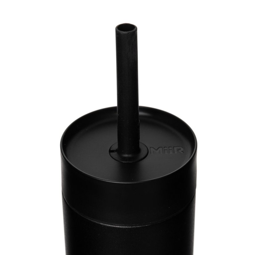 MiiR - Sipper Straw Bottle Schwarz 470ml