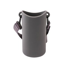 Asobu Bestie Sling — funda de botella con correa, gris