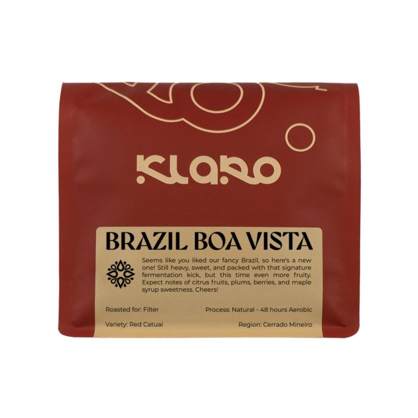 Klaro Brazil Boa Vista – aerob filterkávé 250 g Klaro Brazil Boa Vista – aerob filterkávé 250 g