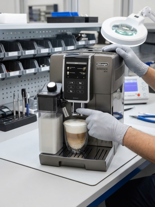 Repasovaný kávovar DeLonghi ECAM 370.95.S Dinamica Plus