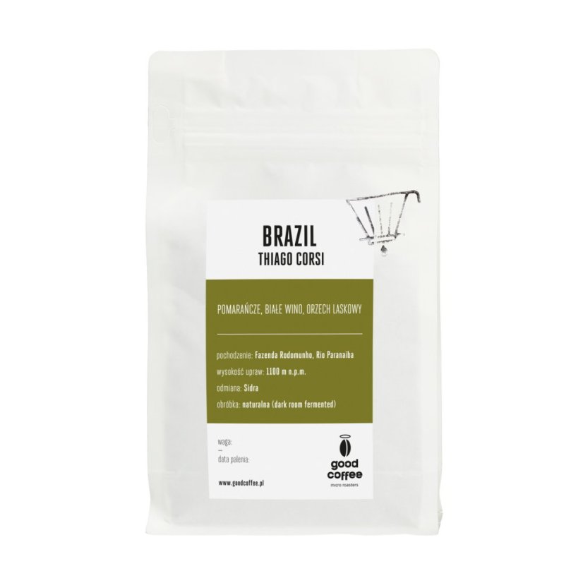 Good Coffee – Brazília Thiago Corsi Sidra Natural Fermented na filter 250 g Good Coffee – Brazília Thiago Corsi Sidra Natural Fermented na filter 250 g