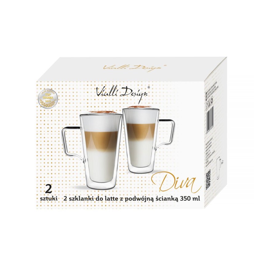 Vialli Design - Diva Sada 2 sklenic Latte 350ml