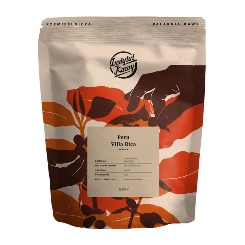 Instytut Kawy - Peru Villa Rica gewaschen Espresso 1 kg Instytut Kawy - Peru Villa Rica gewaschen Espresso 1 kg