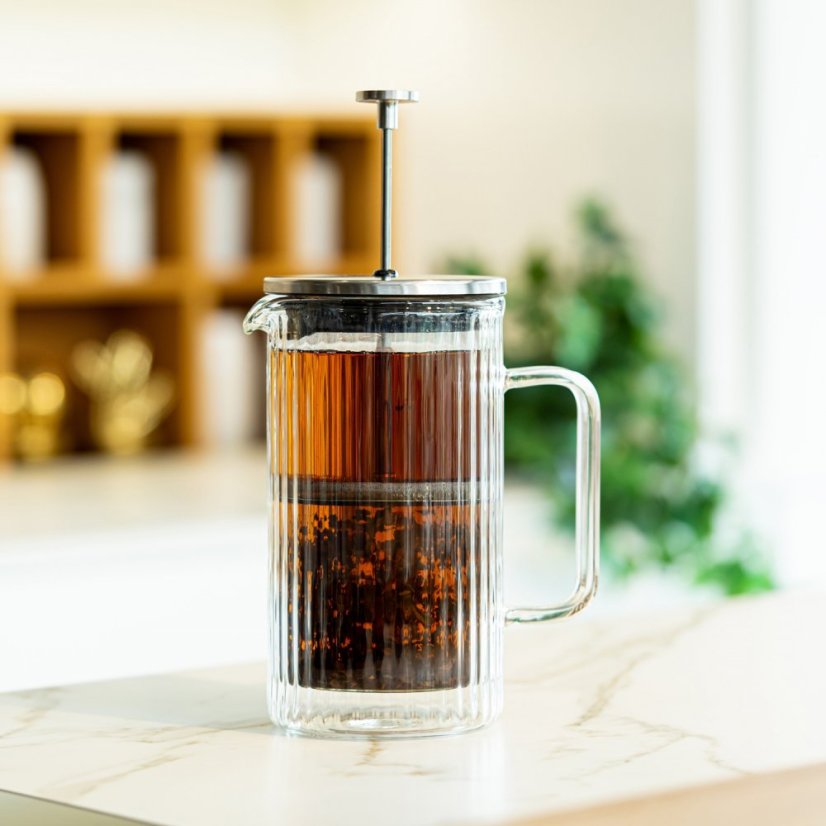 Vialli Design Tulip – French press 1 l – Mattsilber