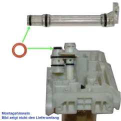 Hot water nozzle gasket for DeLongh coffee machines