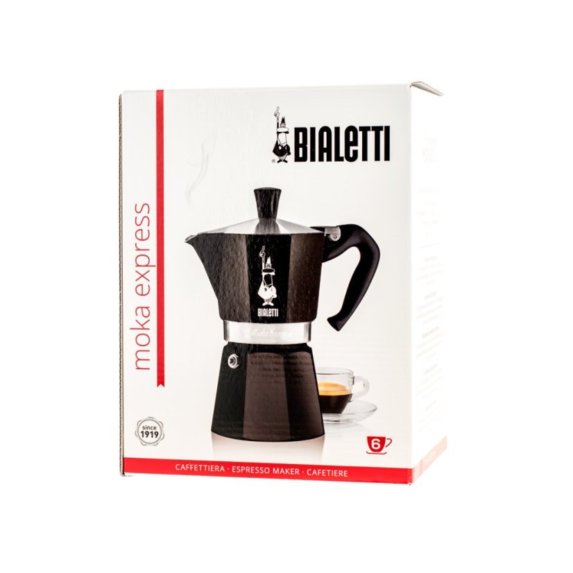 Bialetti Moka Express Black 6 Tassen