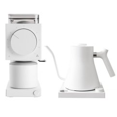 Fellow Set - Ode Brew Grinder + Stagg EKG Wasserkocher weiß