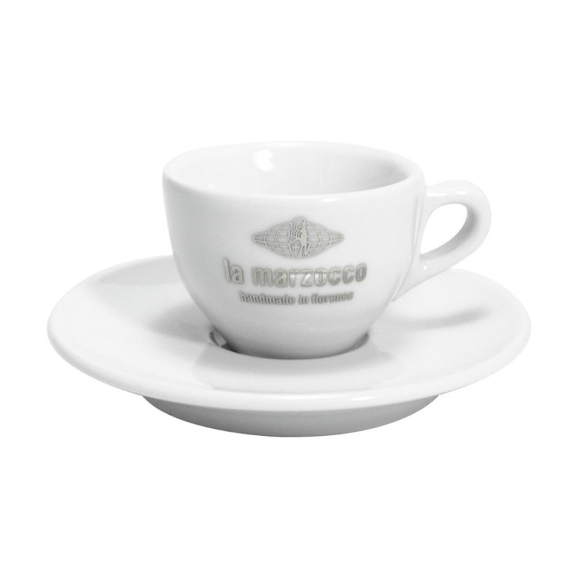 La Marzocco Espresso – 6 šálků s podšálky 65 ml – bílé