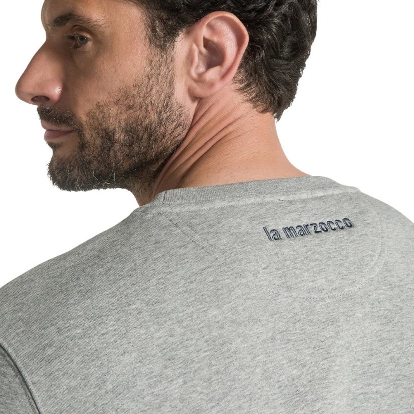 La Marzocco - Klassisches Sweatshirt Größe L - Meliertes Grau