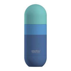 Asobu Orb — bouteille isotherme 420 ml, bleu pastel