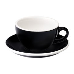 Loveramics Egg Cappuccino – šálek s podšálkem 200 ml – černý