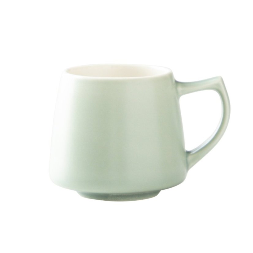 ORIGAMI Aroma — porcelánová šálka 200 ml, matná zelená