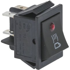 Bipolární černý vypínač 16a 250v
